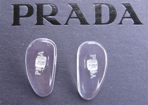 prada authentic nose pads silver print|how to tell if prada sunglasses are real.